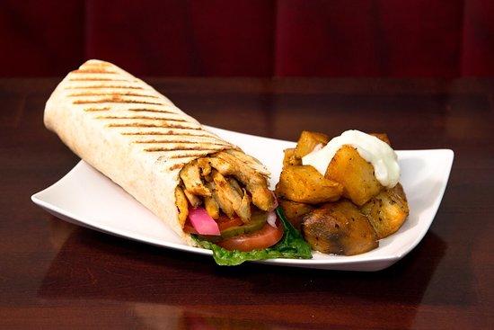 Oshawa Tybah's Kebab Tybah's Combo Chicken Shawarma Wrap