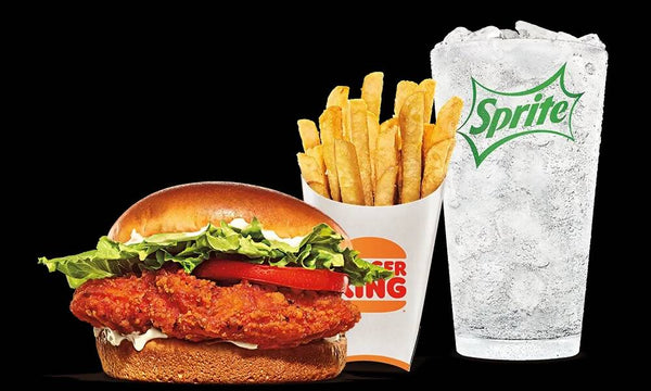 Hinton Burger King Spicy Crispy Chicken Sandwich medium combo